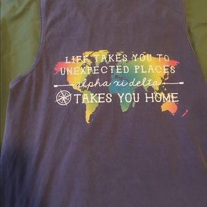 Comfort Colors Medium Alpha Xi Delta Tank